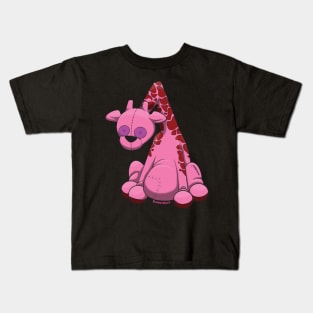 cute Pink Giraffe Kids T-Shirt